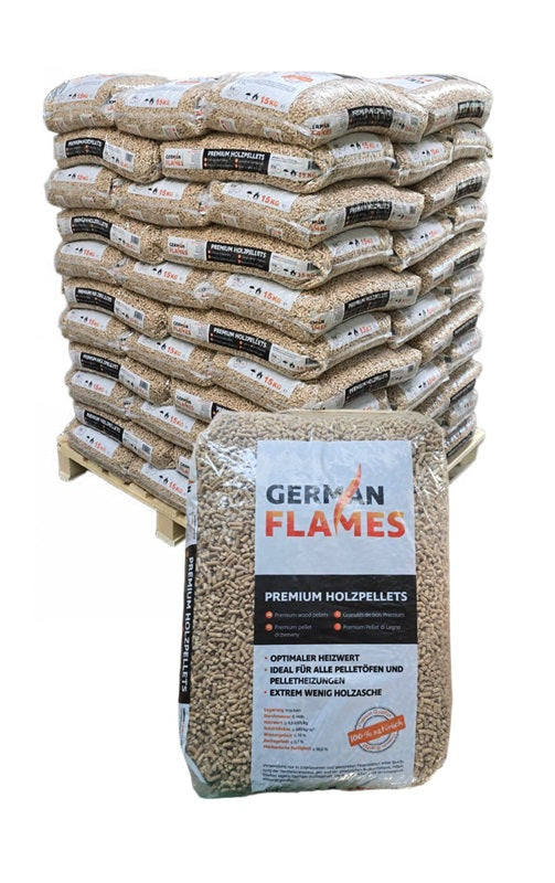 990 kg Nadelholz Pellets Premium - German Flames - ENplus A1 inkl. Lieferung