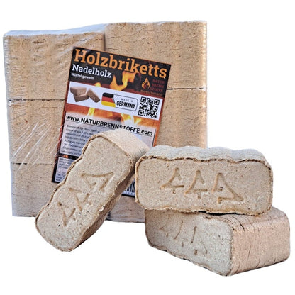 960kg Würfel-Nadelholz-Briketts wellenform inkl. Lieferung